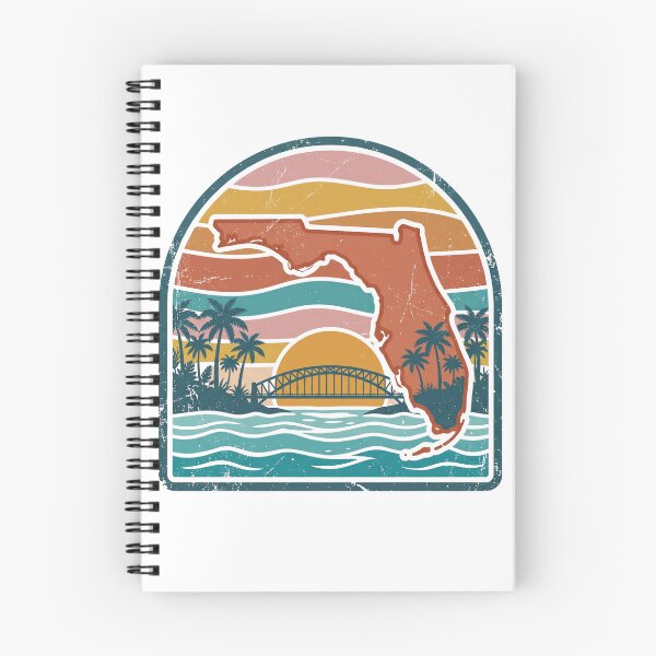 Item preview, Bahia Honda State Park Florida State Shape – Retro Sunset Arch Badge Florida Keys designed and sold by vivid-vibes-art.