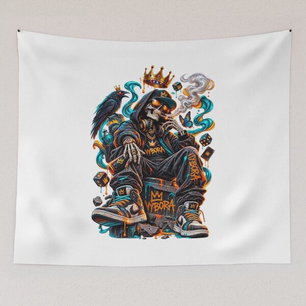 Item preview, Skull Street King designed and sold by VYBORA Studio.