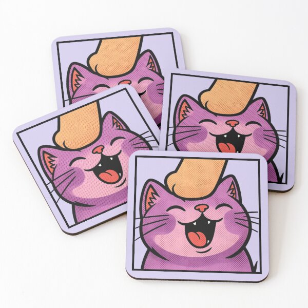 Item preview, Pet Me, Purrfectly Happy! Twitch Emote designed and sold by Feliciano3.