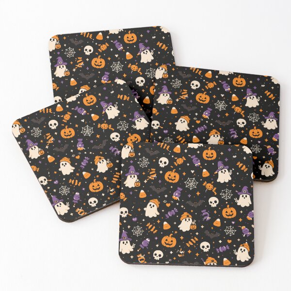 Item preview, Halloween Pattern Ghosts Pumpkins Bats and Candy designed and sold by Sunday.Supply.