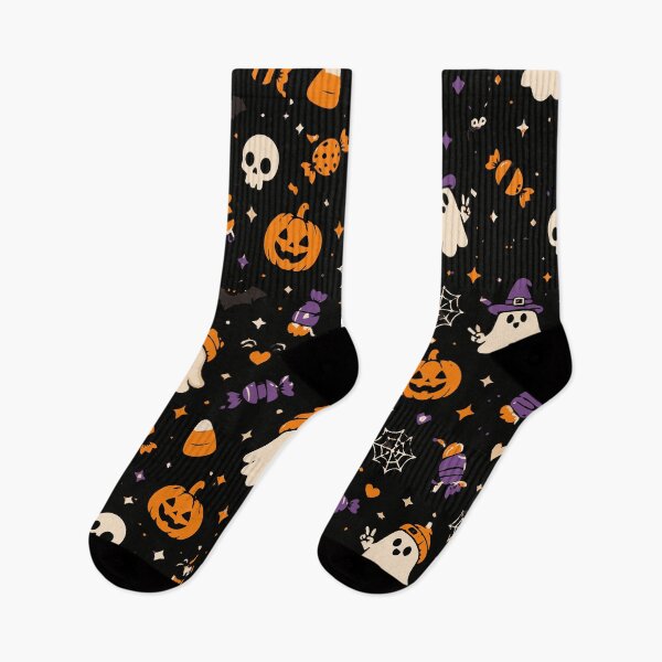 Item preview, Halloween Pattern Ghosts Pumpkins Bats and Candy designed and sold by Sunday.Supply.