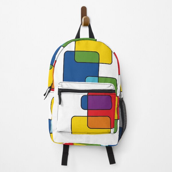 Item preview, Colored Geometric Pattern with Overlapping Rectangles designed and sold by AndysTeeShop.