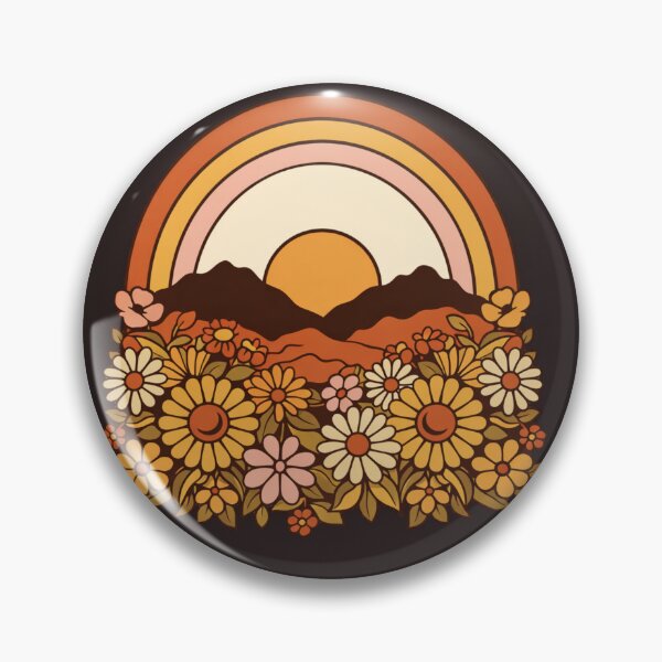 Item preview, Retro Rainbow Mountain Landscape designed and sold by MOCH- ART.