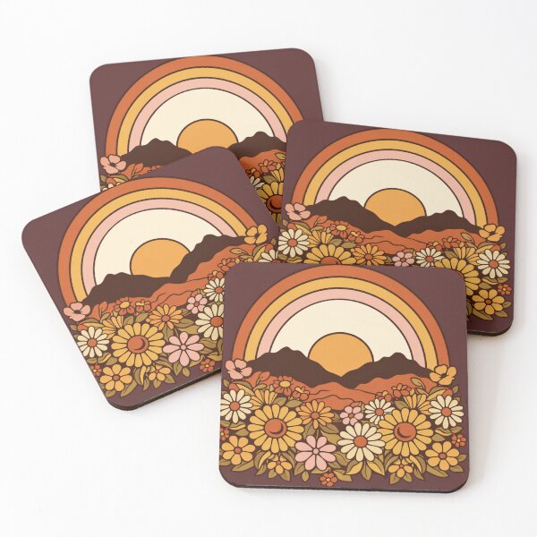 Item preview, Retro Rainbow Mountain Landscape designed and sold by MOCH- ART.