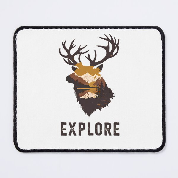 Item preview, Explore Elk Mountain Forest designed and sold by Structure-Blue.