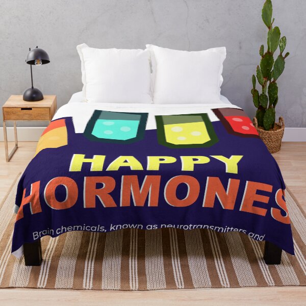 Item preview, Happy Hormones - Neurotransmitters & Brain Chemistry Science Poster designed and sold by The Nomadic Designs.