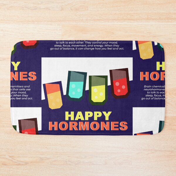 Item preview, Happy Hormones - Neurotransmitters & Brain Chemistry Science Poster designed and sold by The Nomadic Designs.