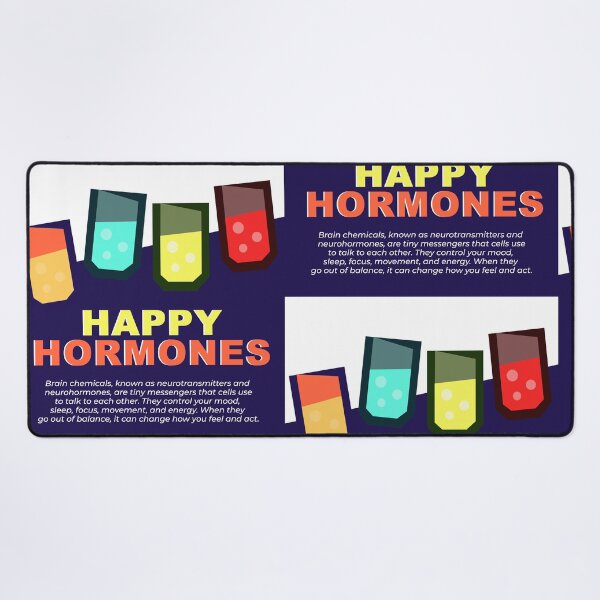 Item preview, Happy Hormones - Neurotransmitters & Brain Chemistry Science Poster designed and sold by The Nomadic Designs.