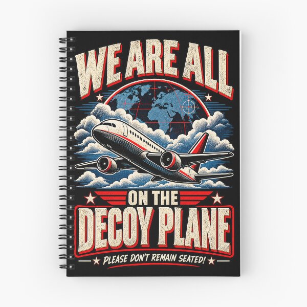 Item preview, We Are All on the Decoy Plane Anti Trump Political Satire designed and sold by GaffaDesigns.