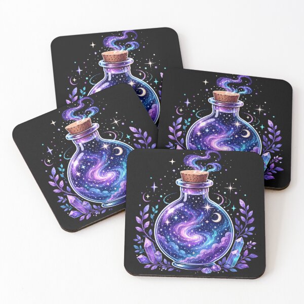 Item preview, Celestial Galaxy Potion Bottle – Mystical Cosmic Magic designed and sold by CosmicFlora Studio.
