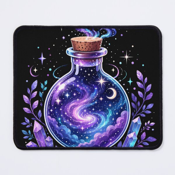 Item preview, Celestial Galaxy Potion Bottle – Mystical Cosmic Magic designed and sold by CosmicFlora Studio.
