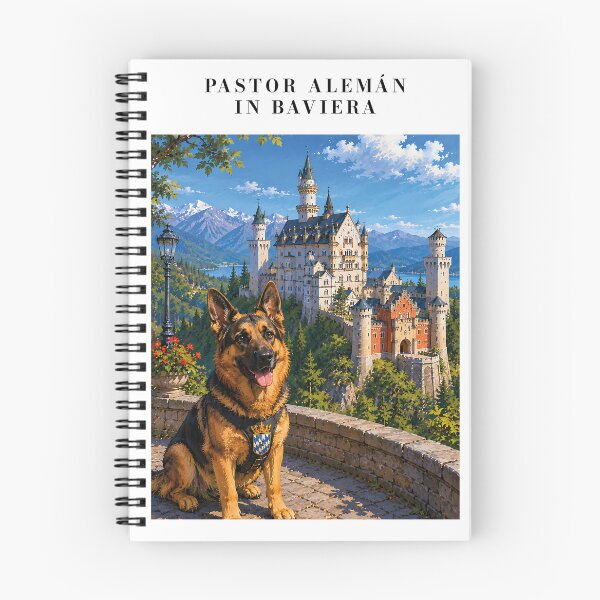 Item preview, German Shepherd at Neuschwanstein Castle. designed and sold by Nomad-Paws.