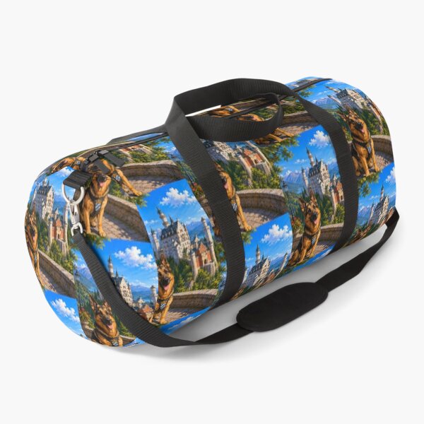 Item preview, German Shepherd at Neuschwanstein Castle. designed and sold by Nomad-Paws.