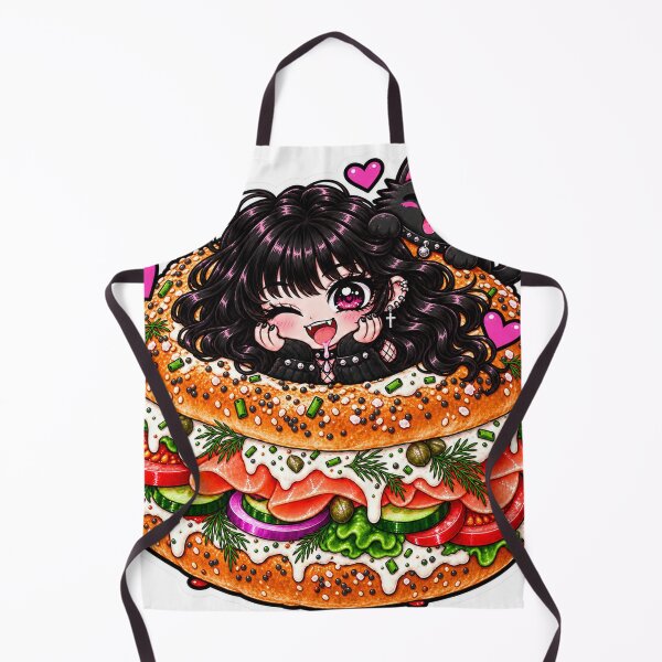 Item preview, Goth Food Gremlin Loves Bagels designed and sold by AnnekeJordaan.