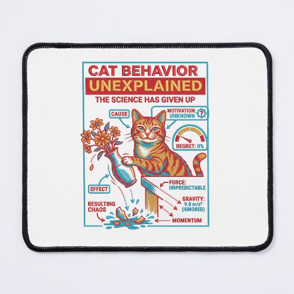 Item preview, Cat Behavior Unexplained Science designed and sold by TeeARTHY.