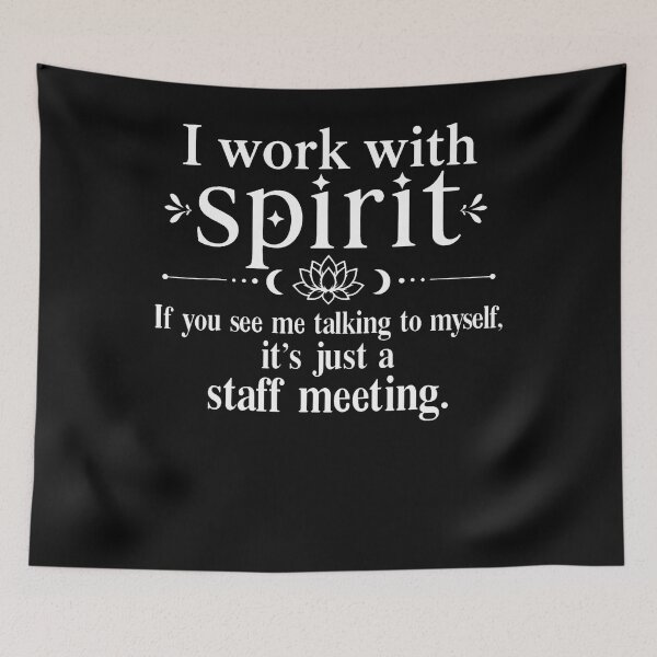 Item preview, I Work With Spirit If You See Me Talking To Myself Humor Mom designed and sold by ripgoatclothing.