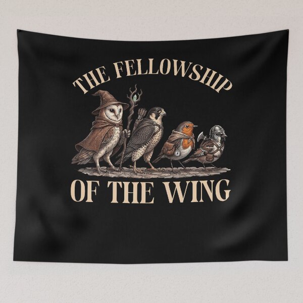 Item preview, The Fellowship Of The Wing Fantasy Birds Cute Bird Watching designed and sold by ripgoatclothing.