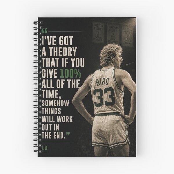 Item preview, “I’ve got a theory that if you give 100% all of the time, somehow things will work out in the end.” LB designed and sold by BallerQuotes.