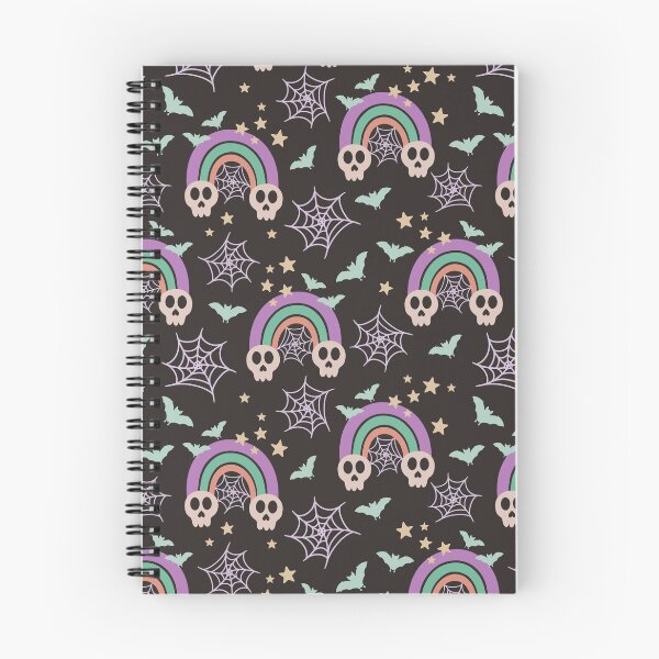 Item preview, Rainbow Skull Seamless Pattern designed and sold by CreativeDraws42.