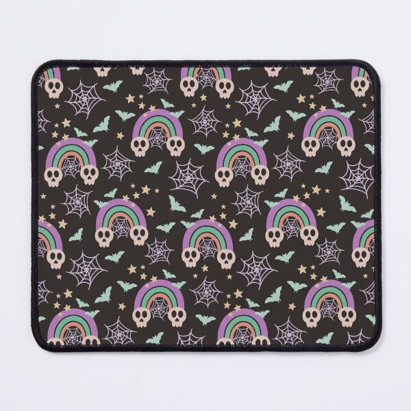 Item preview, Rainbow Skull Seamless Pattern designed and sold by CreativeDraws42.