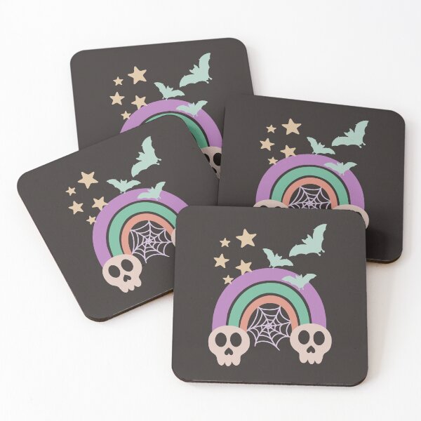 Item preview, Rainbow Skull Seamless Pattern designed and sold by CreativeDraws42.