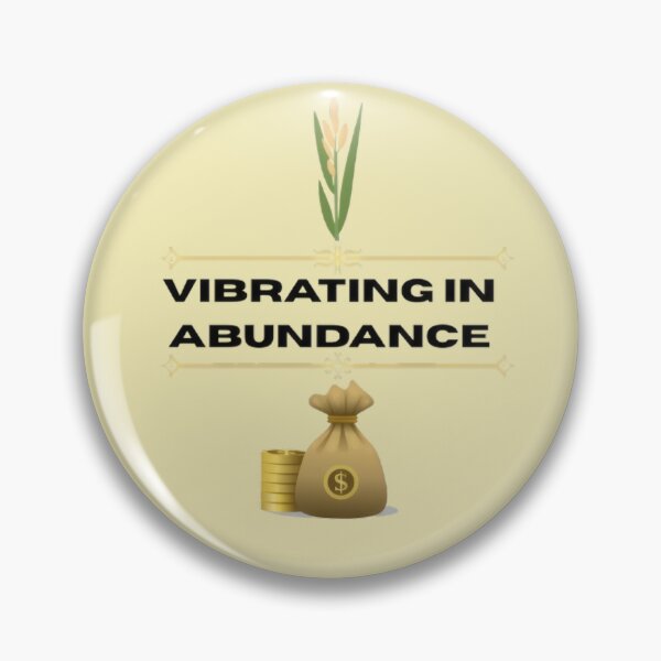Item preview, Vibrating in Abundance - Minimalist Wealth Affirmation Design designed and sold by WealthVector.