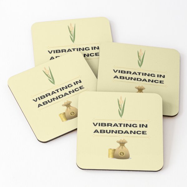 Item preview, Vibrating in Abundance - Minimalist Wealth Affirmation Design designed and sold by WealthVector.