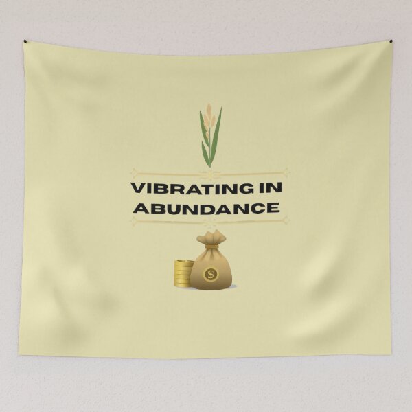 Item preview, Vibrating in Abundance - Minimalist Wealth Affirmation Design designed and sold by WealthVector.