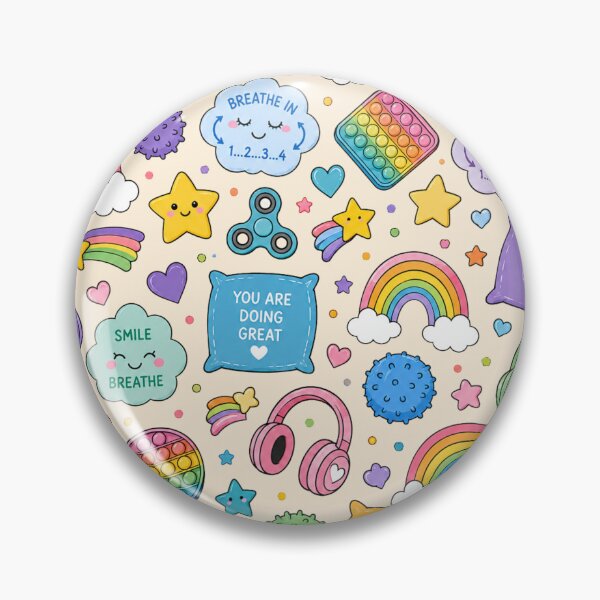 Item preview, Sensory Calm & Breathe – Autism Sensory Friendly Rainbow Fidget Design designed and sold by TheStephanieRome.