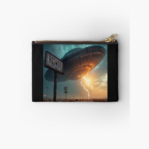 Item preview, UFO crash over Roswell city limits designed and sold by aliengalaxiesglobal.