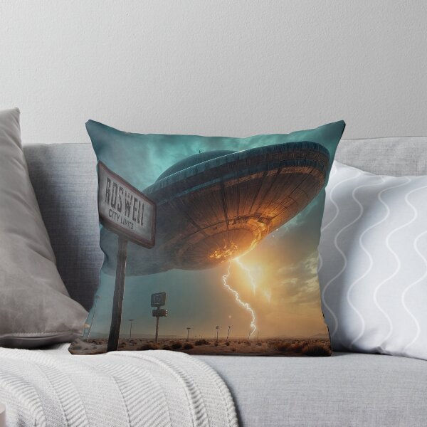 Item preview, UFO crash over Roswell city limits designed and sold by aliengalaxiesglobal.