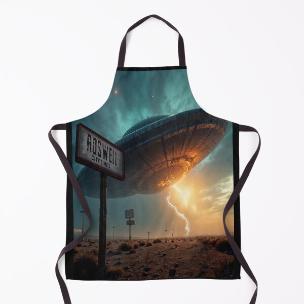 Item preview, UFO crash over Roswell city limits designed and sold by aliengalaxiesglobal.