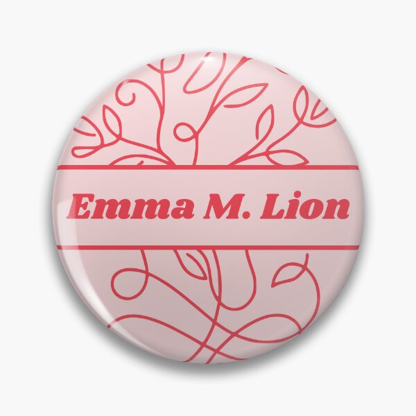 Item preview, Pink Emma M. Lion Botanical Notebook | Vintage Bookish Journal | Floral Literature Aesthetic designed and sold by pixelpalette8.