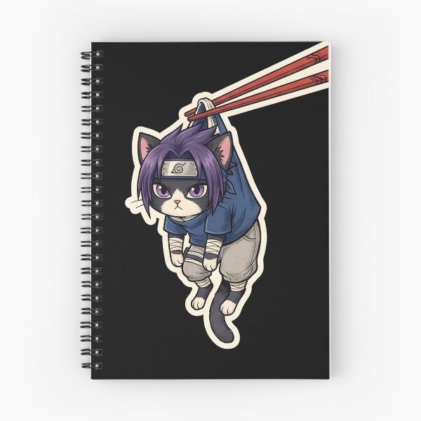 Item preview, Ninja Cat Chopsticks: Funny Anime Ninja Kitten - Kuro Neko designed and sold by CuteKats.