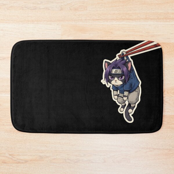 Artikelvorschau, Ninja-Katzen-Essstäbchen: Lustiges Anime-Ninja-Kätzchen – Kuro Neko entworfen und verkauft von CuteKats.