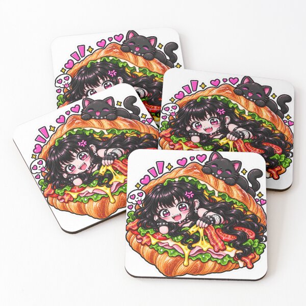 Item preview, Goth Food Gremlin Loves Croissant Sandwiches designed and sold by AnnekeJordaan.