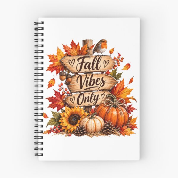 Item preview, Fall Vibes Only Autumn Pumpkin Design designed and sold by Wild Ink Studio by Barbara.