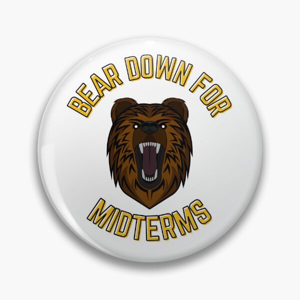 Item preview, Bear Down for Midterms Funny College Bear designed and sold by bramosny.