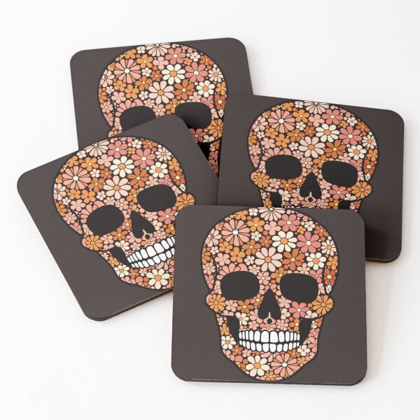 Item preview, Retro Floral Skull Design designed and sold by MOCH- ART.