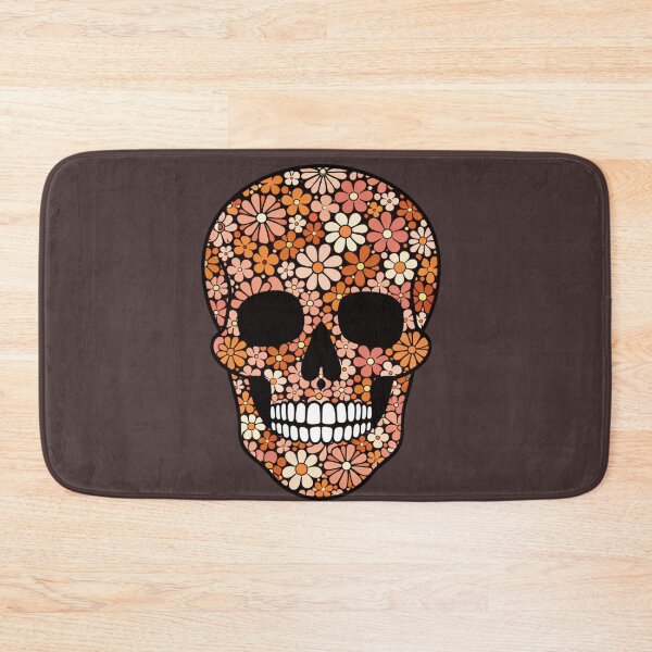 Item preview, Retro Floral Skull Design designed and sold by MOCH- ART.
