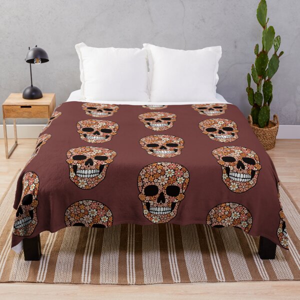 Item preview, Retro Floral Skull Design designed and sold by MOCH- ART.