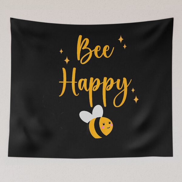 Item preview, Bee Happy Cute Kawaii Bees Honeybee Earth Day designed and sold by Mykittens69.
