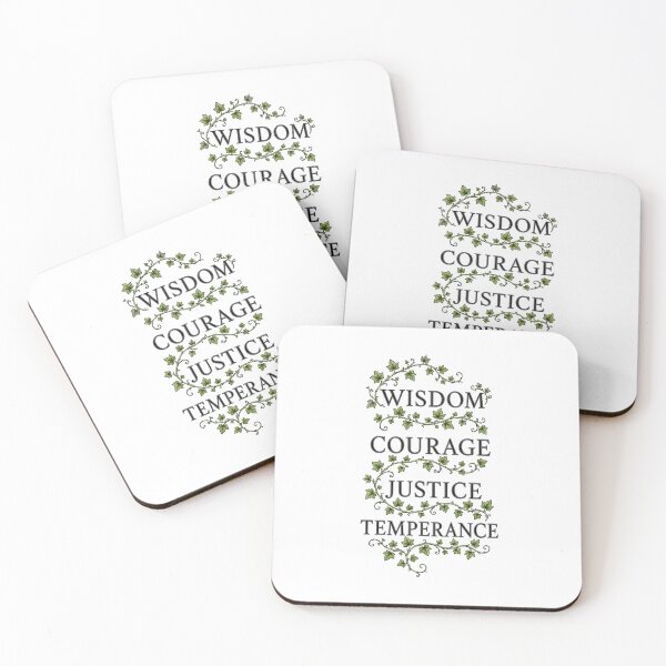 Item preview, Stoic Principles: Wisdom Courage Justice Temperance designed and sold by A Curious Self.