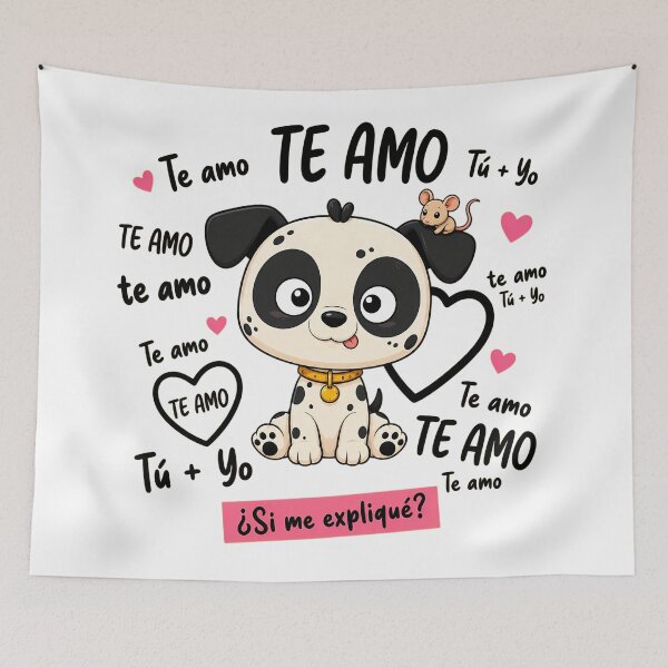 Item preview, Te Amo – Cute Puppy Love designed and sold by Snuggz_08.