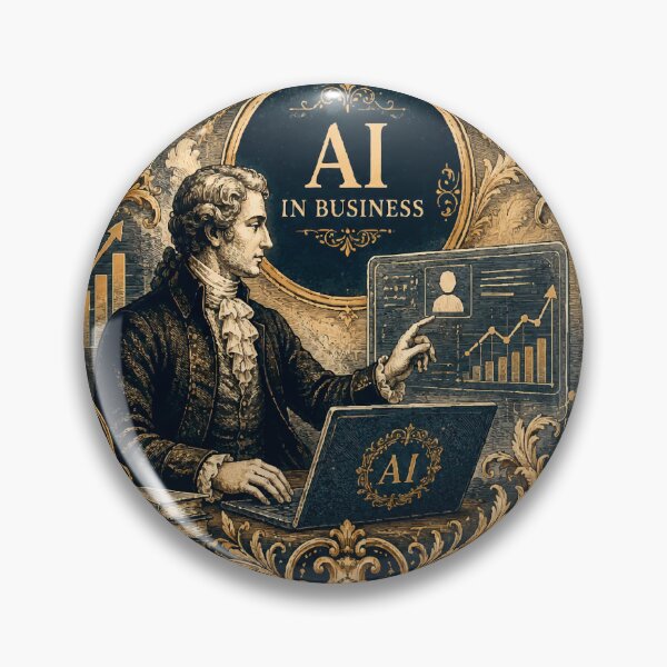 Item preview, AI in Business Vintage Baroque Technology and Innovation designed and sold by Zhanna LL.