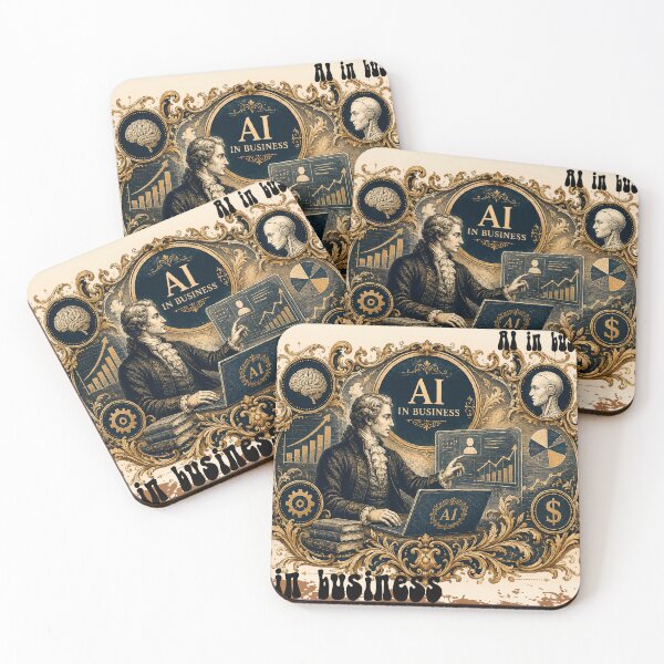 Item preview, AI in Business Vintage Baroque Technology and Innovation designed and sold by Zhanna LL.