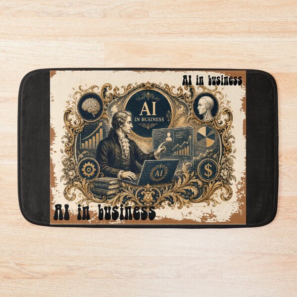 Item preview, AI in Business Vintage Baroque Technology and Innovation designed and sold by Zhanna LL.