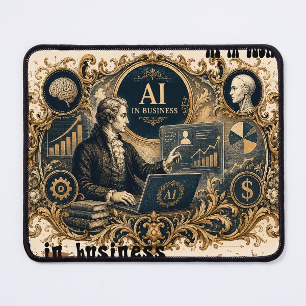 Item preview, AI in Business Vintage Baroque Technology and Innovation designed and sold by Zhanna LL.