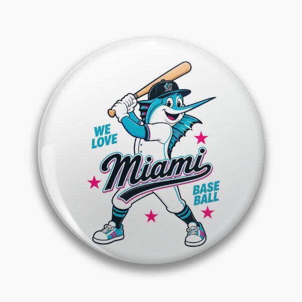 Item preview, We Love Miami Baseball Billy the Marlin designed and sold by GhostDawgs.