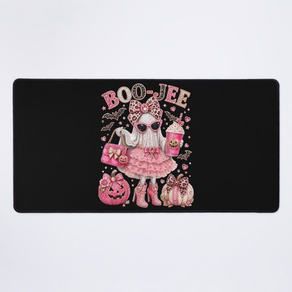 Item preview, Pink Boo-Jee Leopard Bow Halloween Women Girls Boo Jee Ghost designed and sold by Mykittens69.